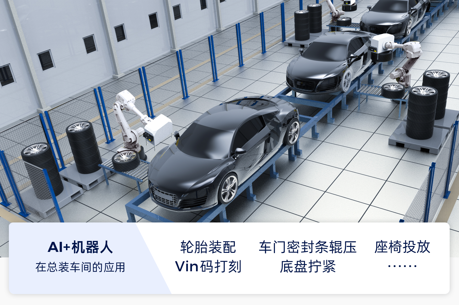 AI+機器人驅動汽車總裝智造升級,實現高精度、高效率、高柔性整車裝配 AI+機器人驅動汽車總裝智造升級,實現高精度、高效率、高柔性整車裝配
