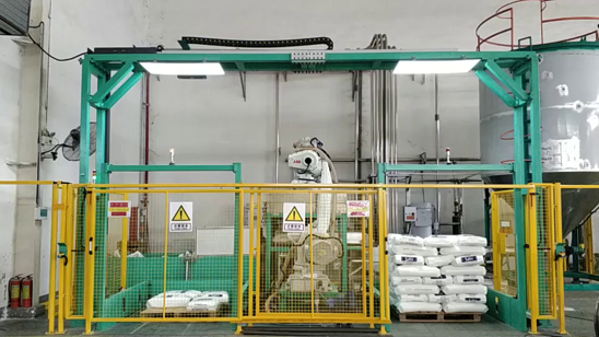視覺引導麻袋拆垛|某大型化工廠