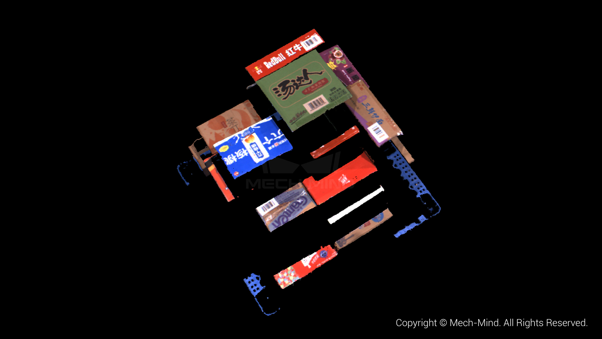 物流搬運場景3D相機Mech-Eye DEEP全新升級，超大視野、超大景深、抗環境光性能優異